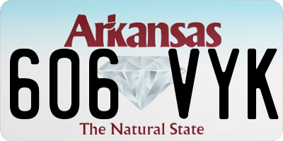AR license plate 606VYK