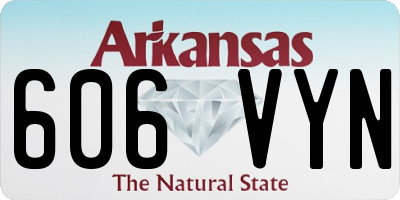 AR license plate 606VYN