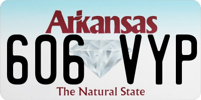 AR license plate 606VYP