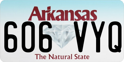 AR license plate 606VYQ