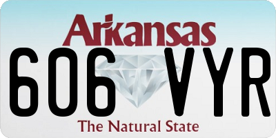 AR license plate 606VYR