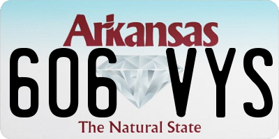 AR license plate 606VYS