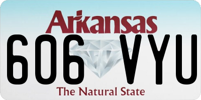 AR license plate 606VYU