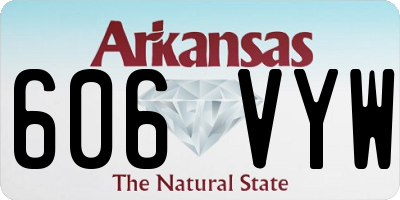 AR license plate 606VYW