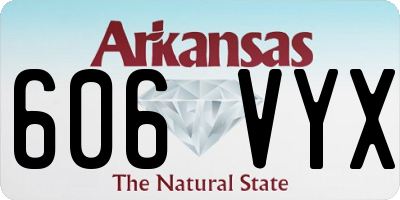AR license plate 606VYX