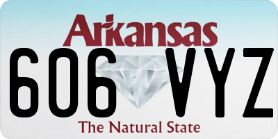 AR license plate 606VYZ