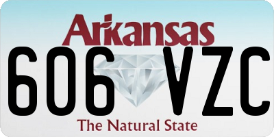 AR license plate 606VZC