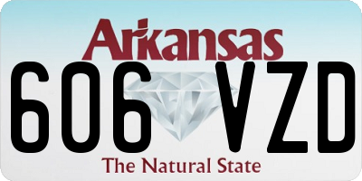AR license plate 606VZD