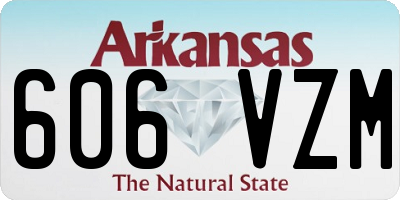 AR license plate 606VZM