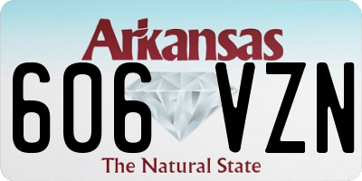 AR license plate 606VZN