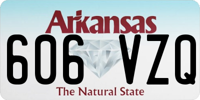 AR license plate 606VZQ