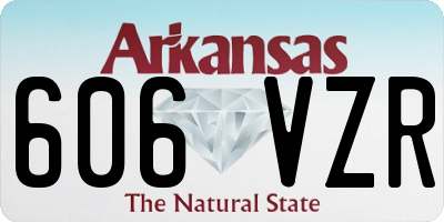 AR license plate 606VZR