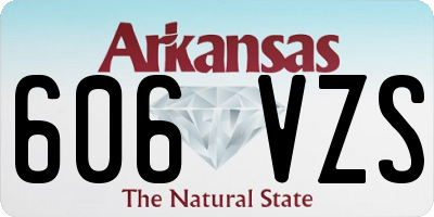AR license plate 606VZS
