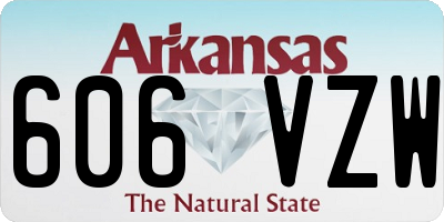 AR license plate 606VZW