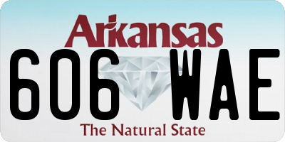 AR license plate 606WAE