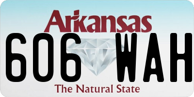 AR license plate 606WAH