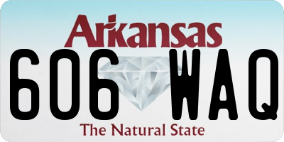 AR license plate 606WAQ