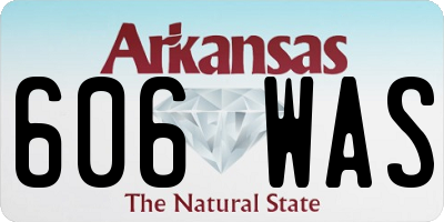 AR license plate 606WAS