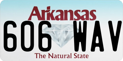 AR license plate 606WAV
