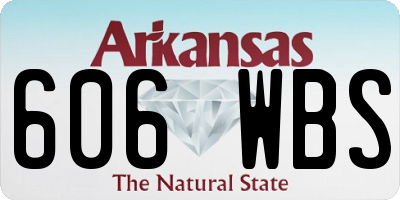AR license plate 606WBS