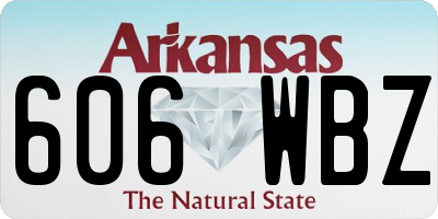 AR license plate 606WBZ