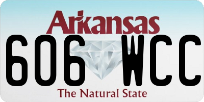 AR license plate 606WCC