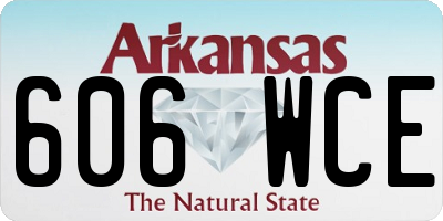 AR license plate 606WCE