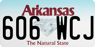 AR license plate 606WCJ