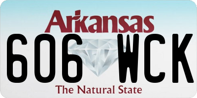 AR license plate 606WCK