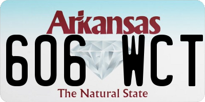 AR license plate 606WCT