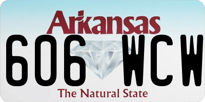 AR license plate 606WCW