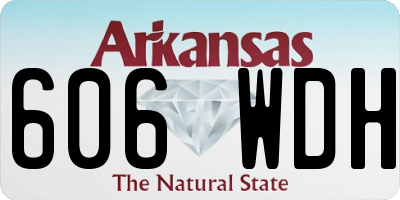 AR license plate 606WDH