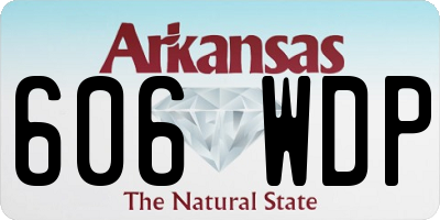 AR license plate 606WDP