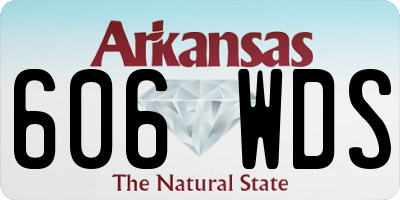 AR license plate 606WDS