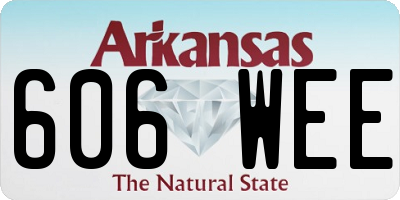 AR license plate 606WEE