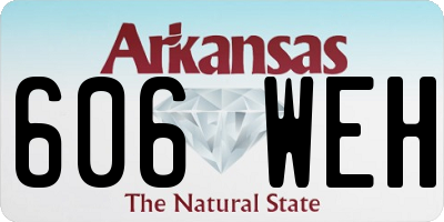 AR license plate 606WEH