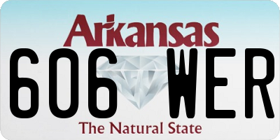 AR license plate 606WER