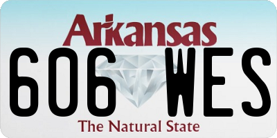 AR license plate 606WES