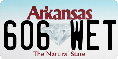 AR license plate 606WET