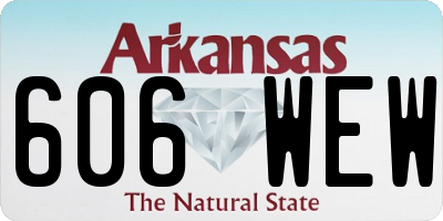 AR license plate 606WEW