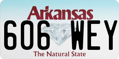 AR license plate 606WEY