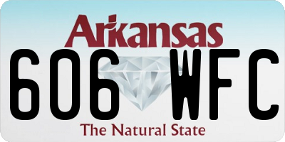 AR license plate 606WFC