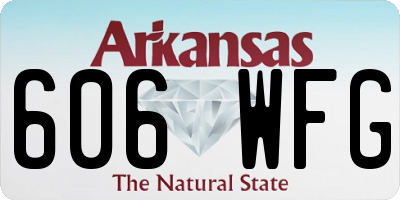 AR license plate 606WFG