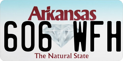 AR license plate 606WFH