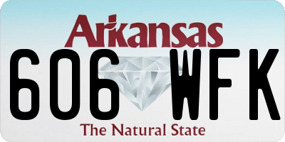 AR license plate 606WFK