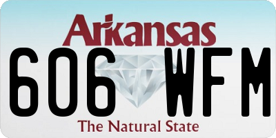 AR license plate 606WFM