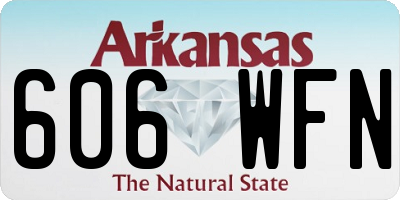 AR license plate 606WFN