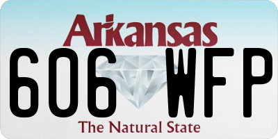 AR license plate 606WFP
