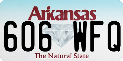 AR license plate 606WFQ