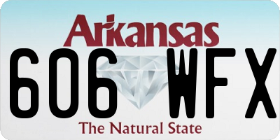 AR license plate 606WFX